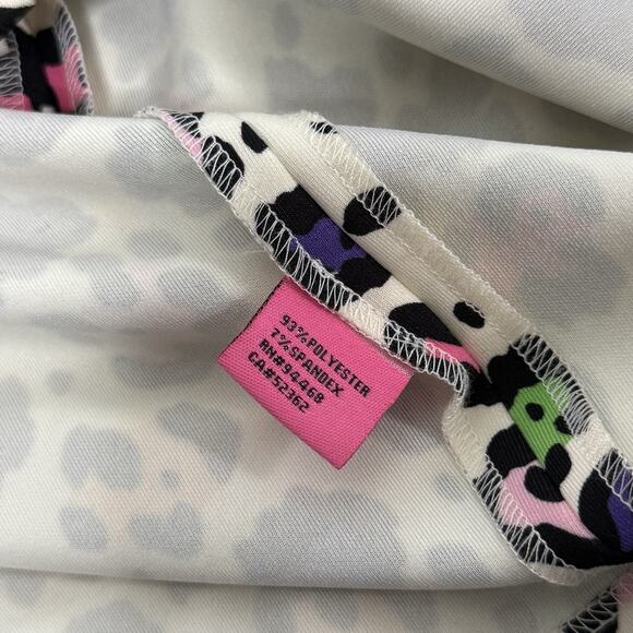 Betsey Johnson Rainbow Leopard Print Peplum Party Dress Women’s 2 - Picture 7 of 7